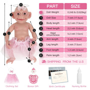 Silicone Monkey baby Doll