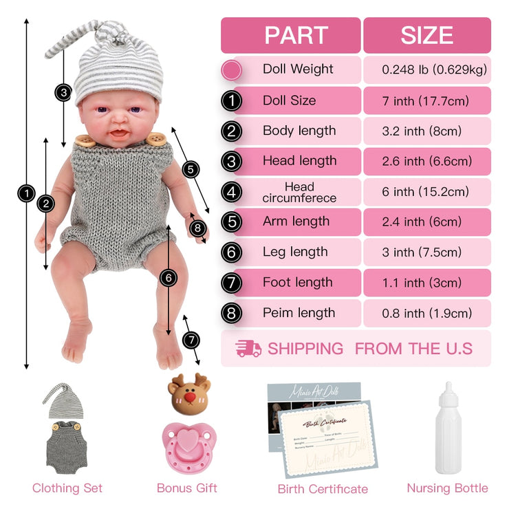 Mini silicone reborn Henry